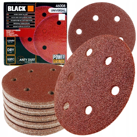 Papier ścierny Black P40 125 mm 50 szt.