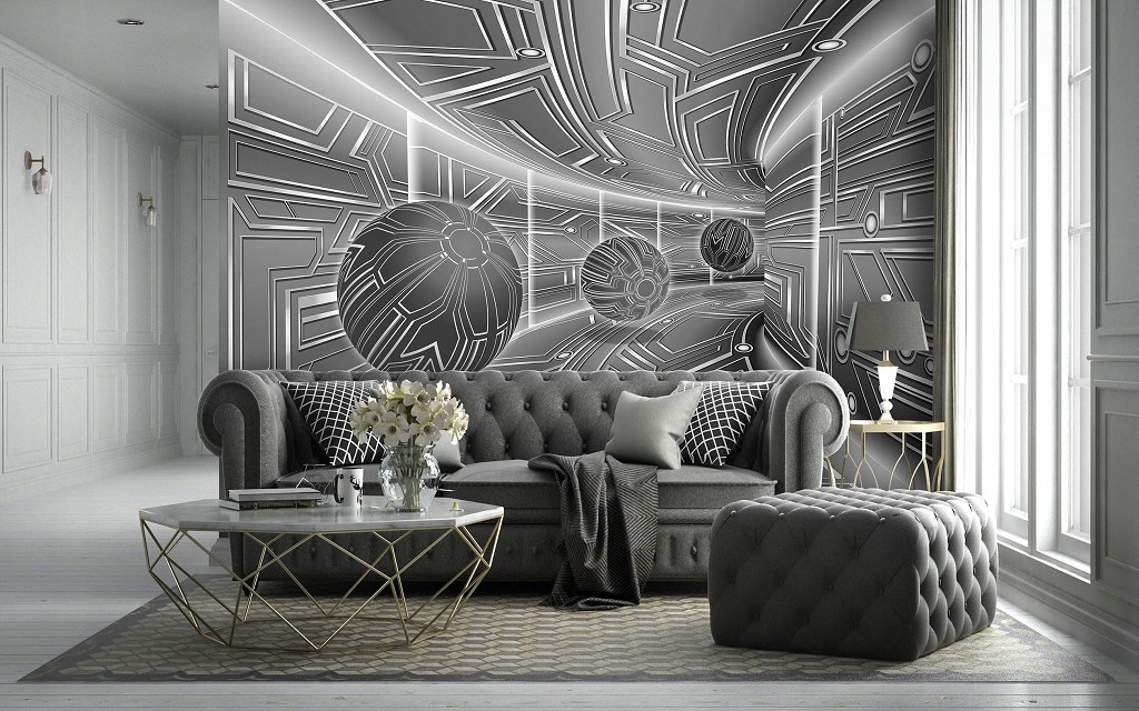 Fototapeta Futuristické technológie Geometrické abstrakcie vinyl 460x300 lepidlo