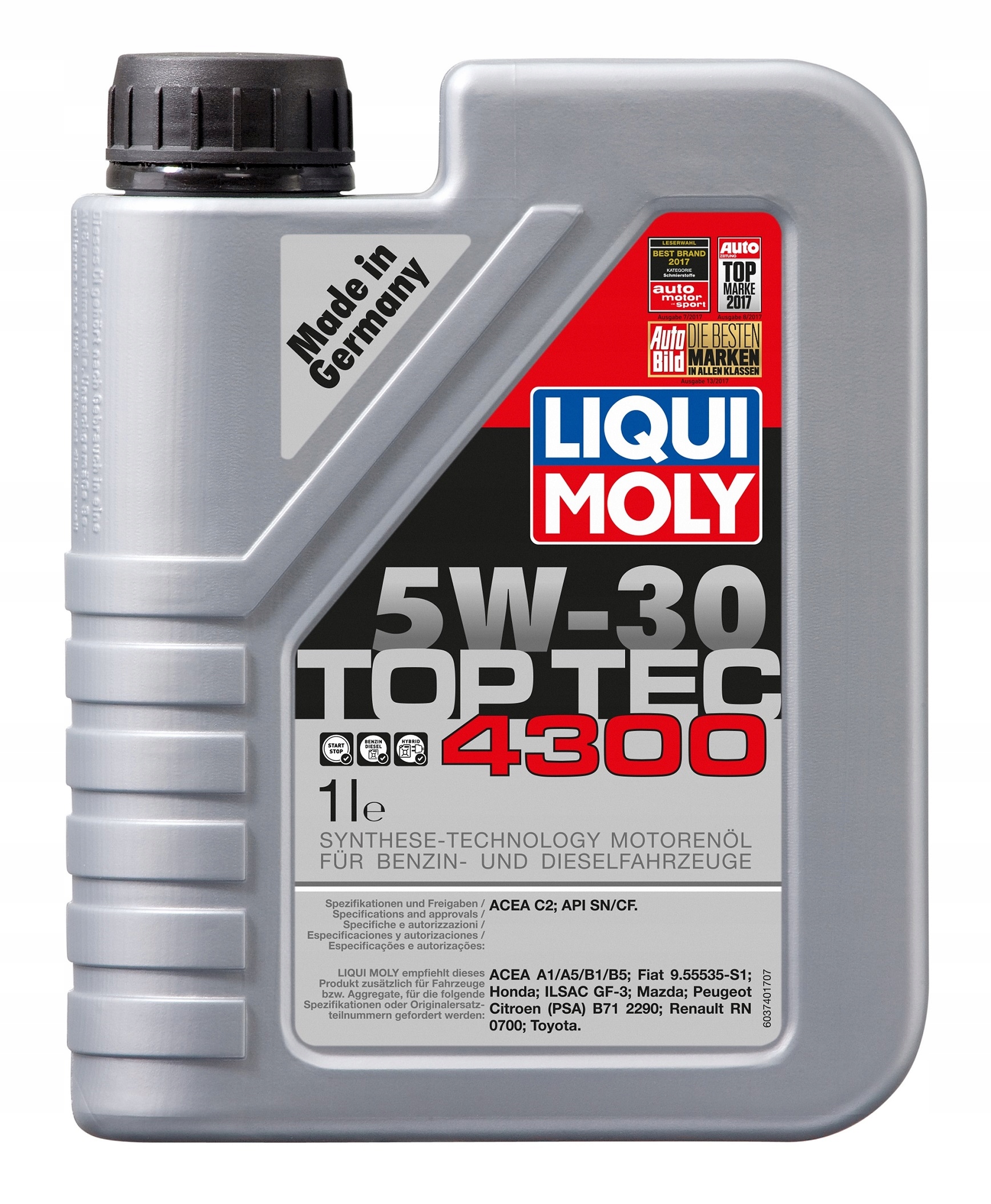 

Liqui Moly Olej Silnikowy LM2323 TopT 4300 5W30 1L