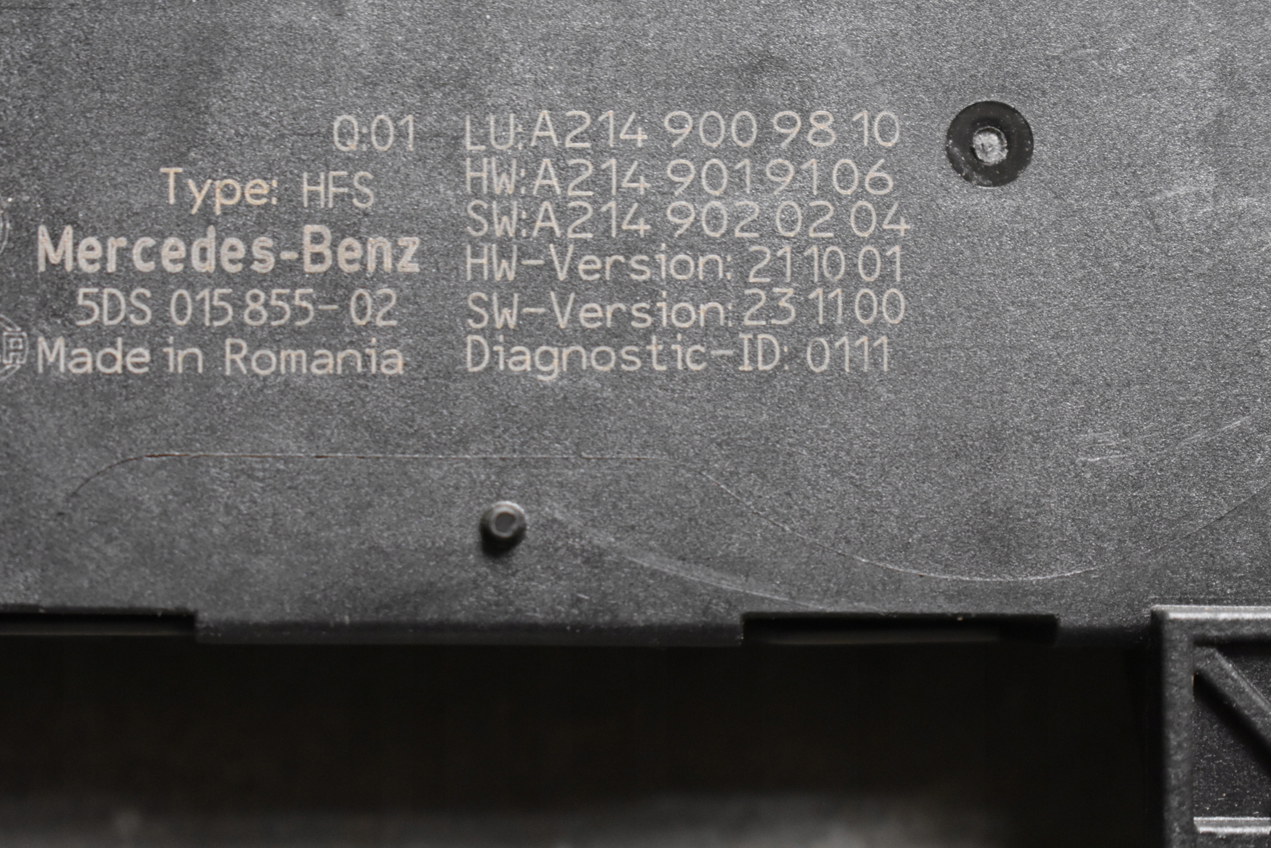 IDEALNY Module du capot MERCEDES W214 1