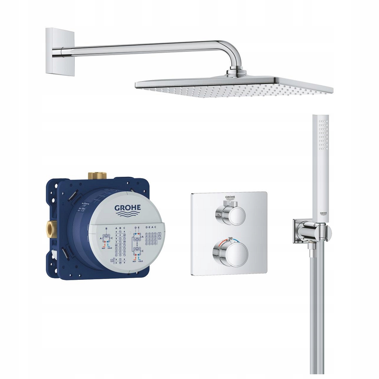 Grohe Grohtherm podtynkowy zestaw prysznicowy 34870000