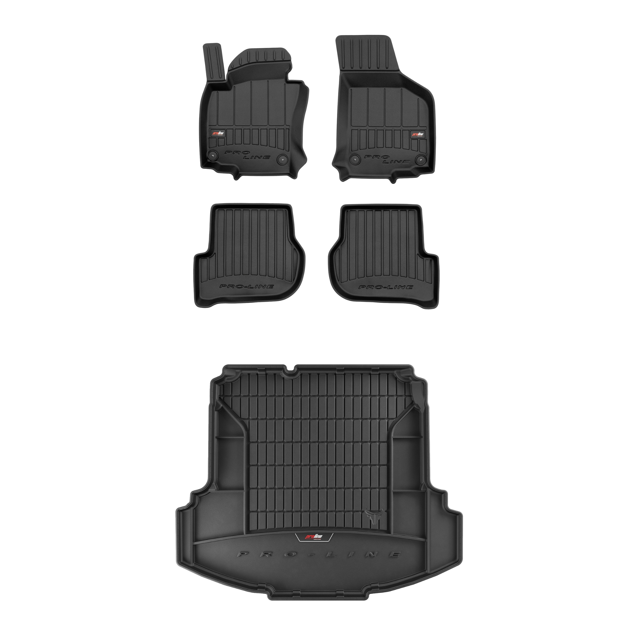 Frogum 3D Sada gumových koberců a rohože s logem pro Volkswagen Jetta V 05-11