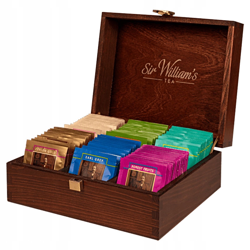 Skrzynka z herbatą Sir Williams Tea zestaw 90 szt herbat