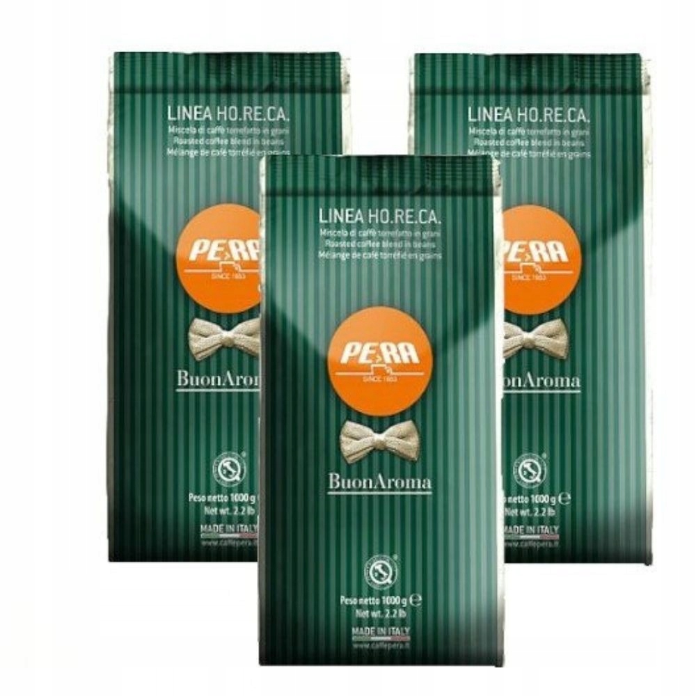 Levně Káva zrnková Pera Buon Aroma 100% Italská čerstvě pražená sada 3 kg