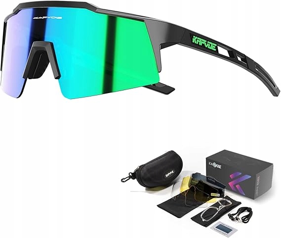 Cyklistické brýle Kapvoe TR90 s polarizací, pánské a dámské, 4 čočky