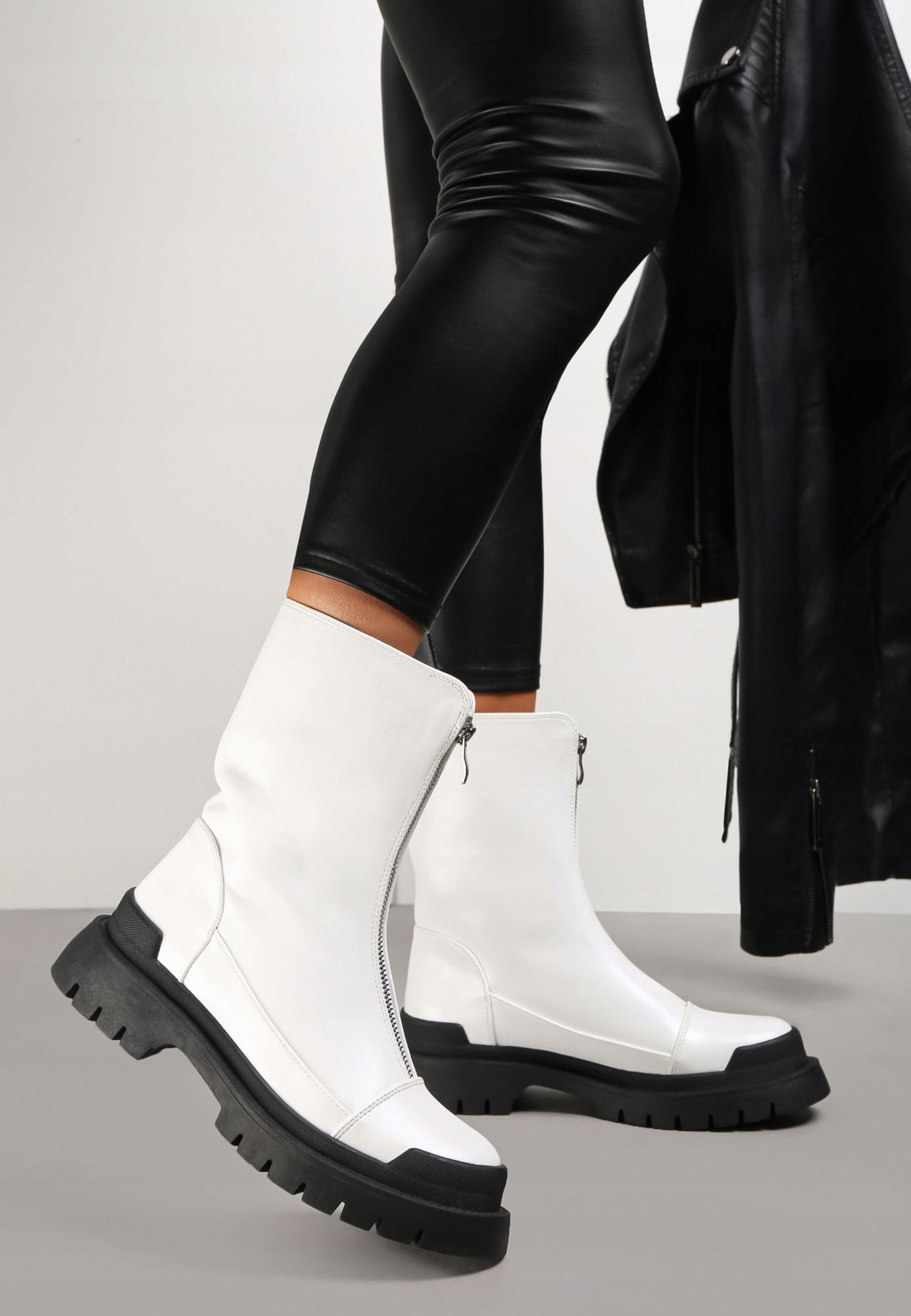 Renee Białe Botki damskie 39 Ekoskóra