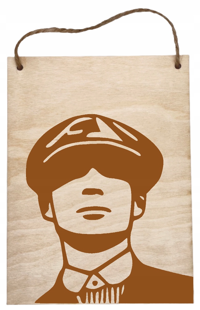 

Tabliczka z Drewna na rozkaz Peaky Blinders Opcje