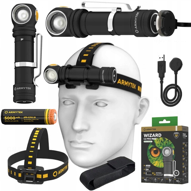 Latarka czołowa Armytek Wizard C2 Pro Max 4000 lm Pcb
