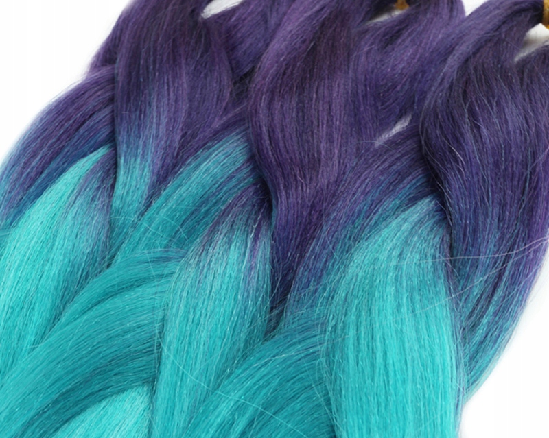 Włosy SYNTETYCZNE do warkoczyków KOLOROWE warkoczyki DOCZEPIANE WŁOSY ombre Kod producenta 2677