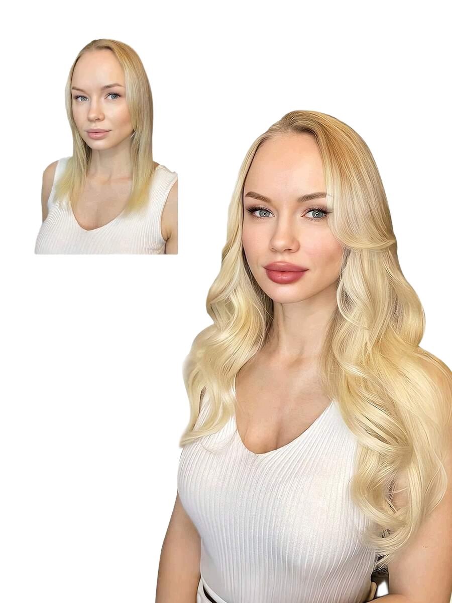 Den Hair Připínací Blond Vlasy S07