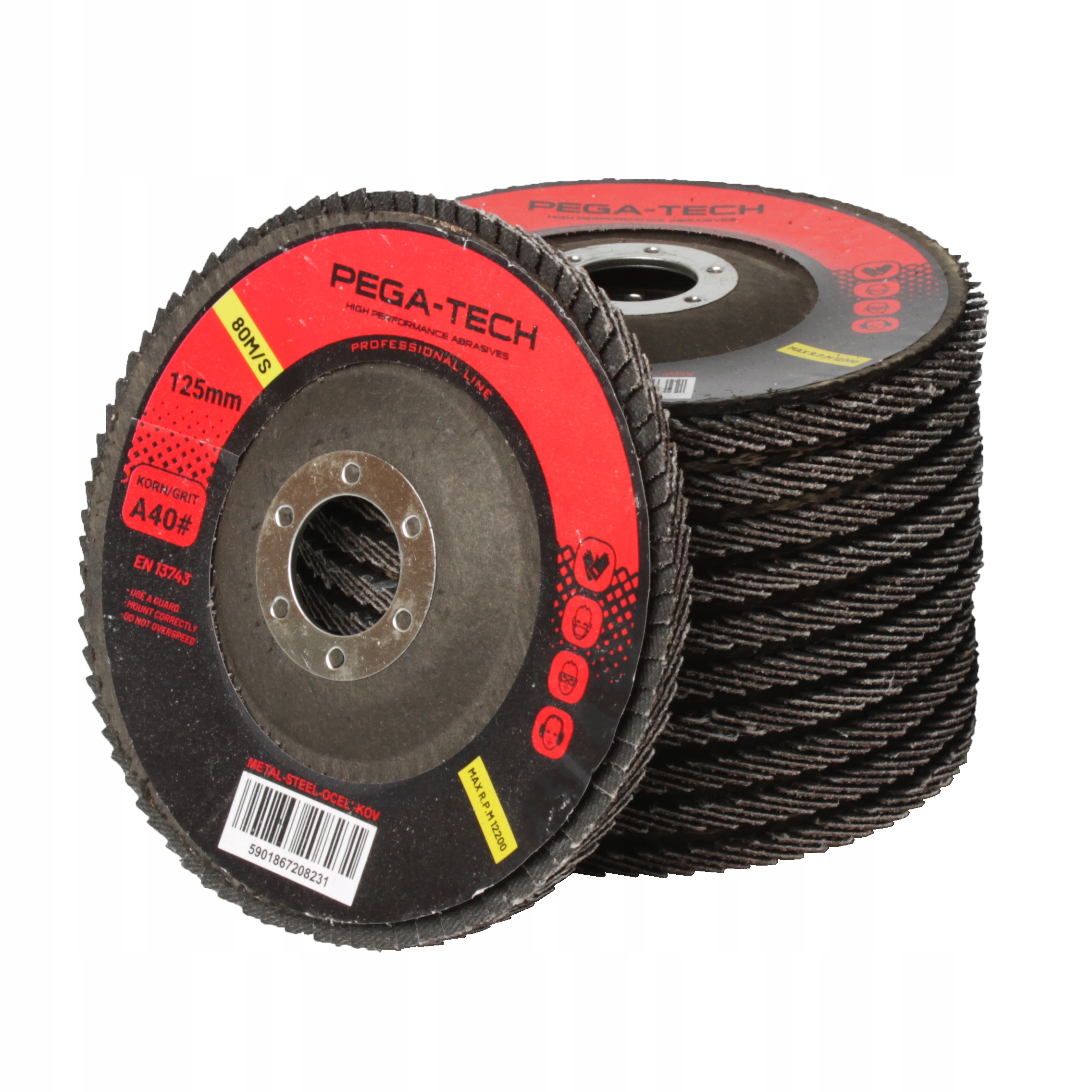 

Tarcze listkowe 125 #40 Lamelka 100 sztuk