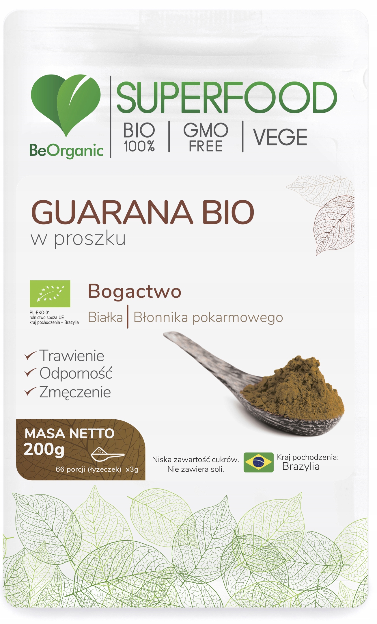 Levně Guarana Bio V Prášku 200 G – Aliness