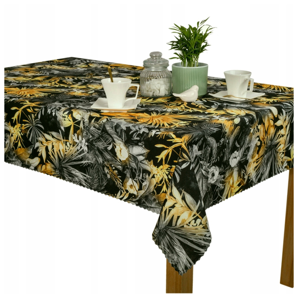 Skvrnitý ubrus Minos U3 Zlaté listy 120 x 190 cm