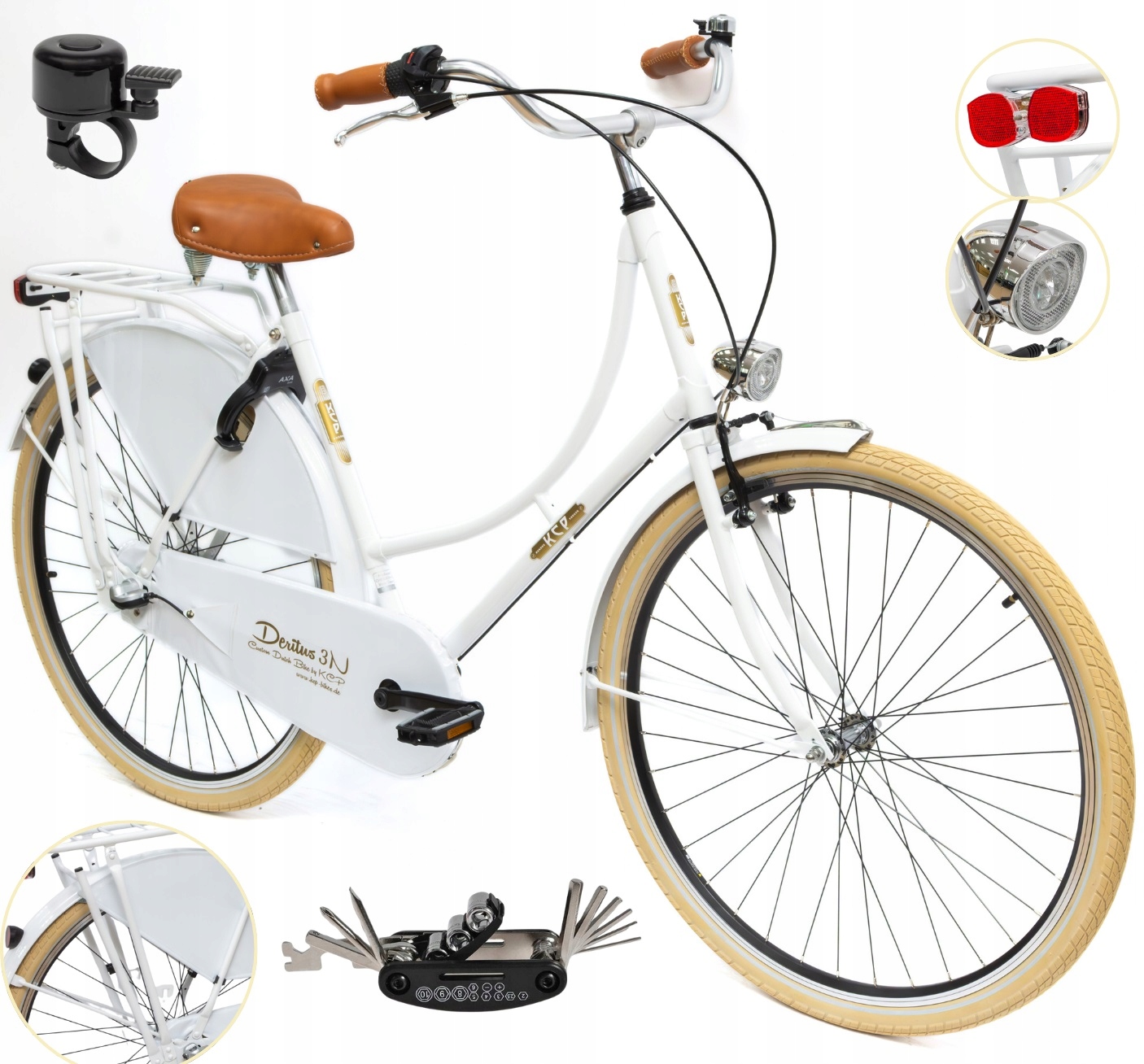 Dámské městské kolo Kola 28" Shimano Nexus Osvětlení Kufr Blatníky