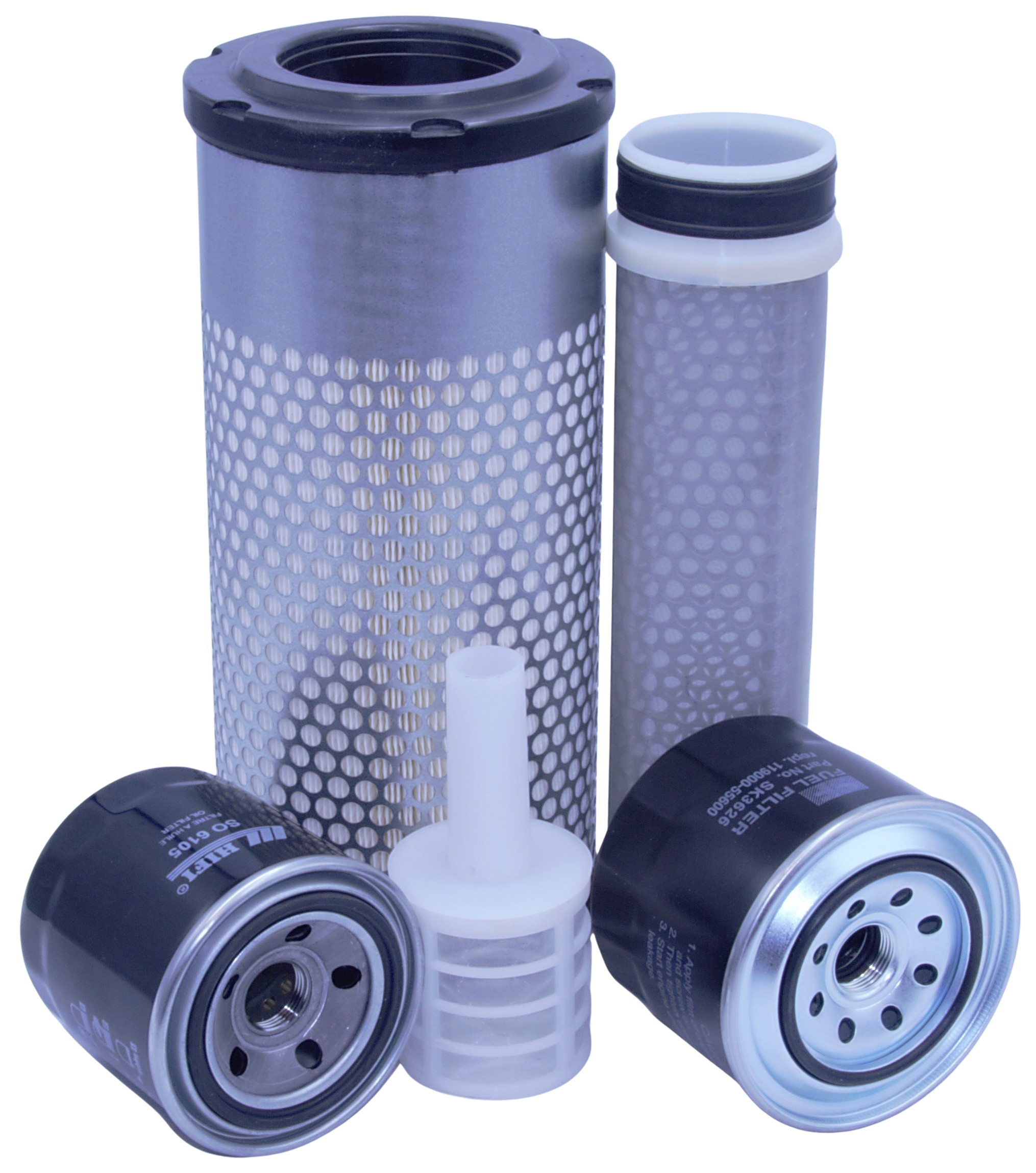 Filtry Yanmar Vio 38-6 – vzduch, olej, palivo