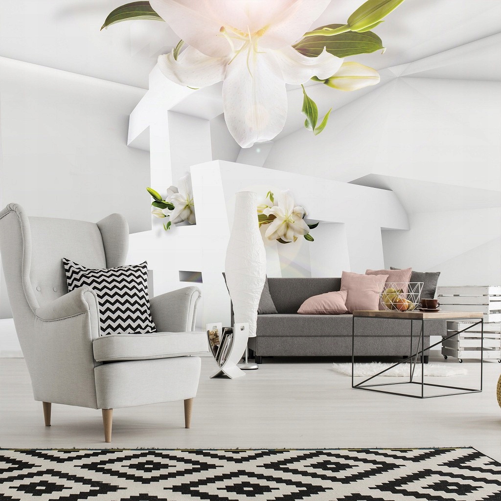 Fototapeta Lilie bílá elegance minimalismus moderní styl 520x318 lepidlo