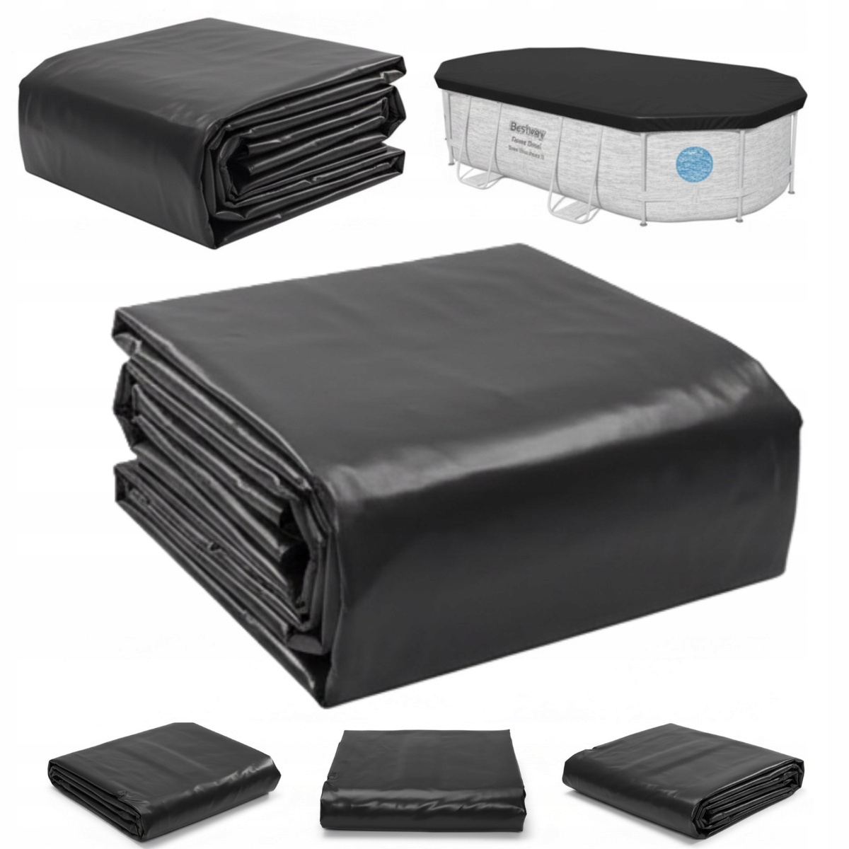 Pokryva Plachty Steel Pro Frame Pool 488 x 305 cm Oválna Bazénová Pokrievka