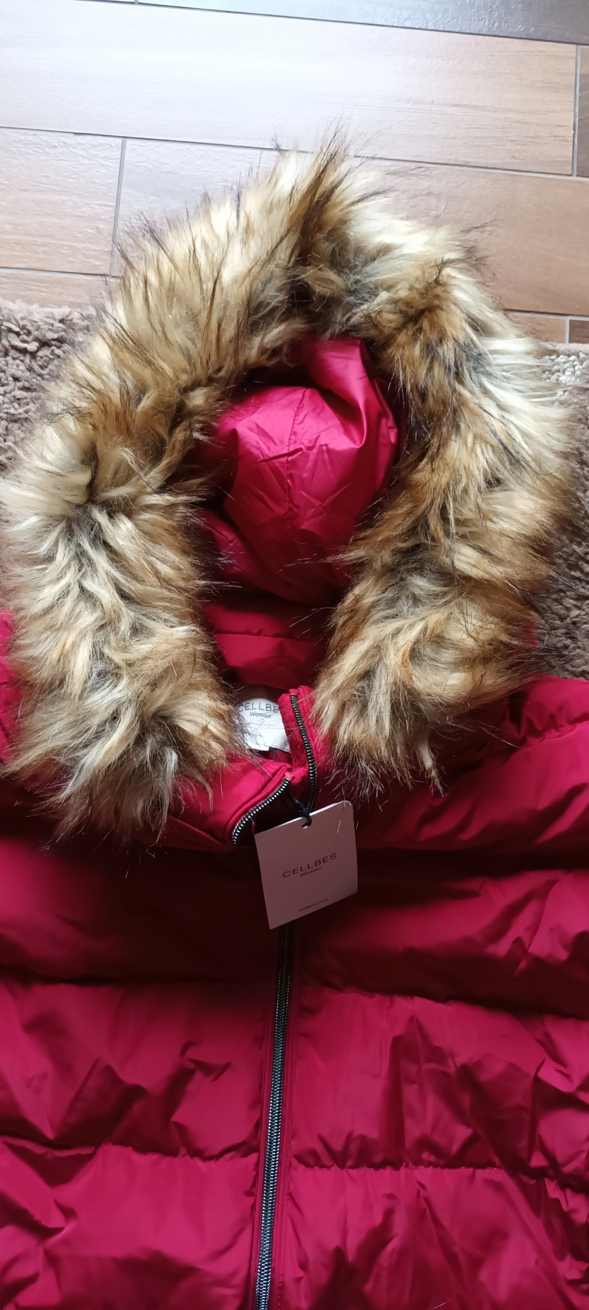 Kurtka puchowa futro nowa 54/56/58 Cellbes Rozmiar 54/56