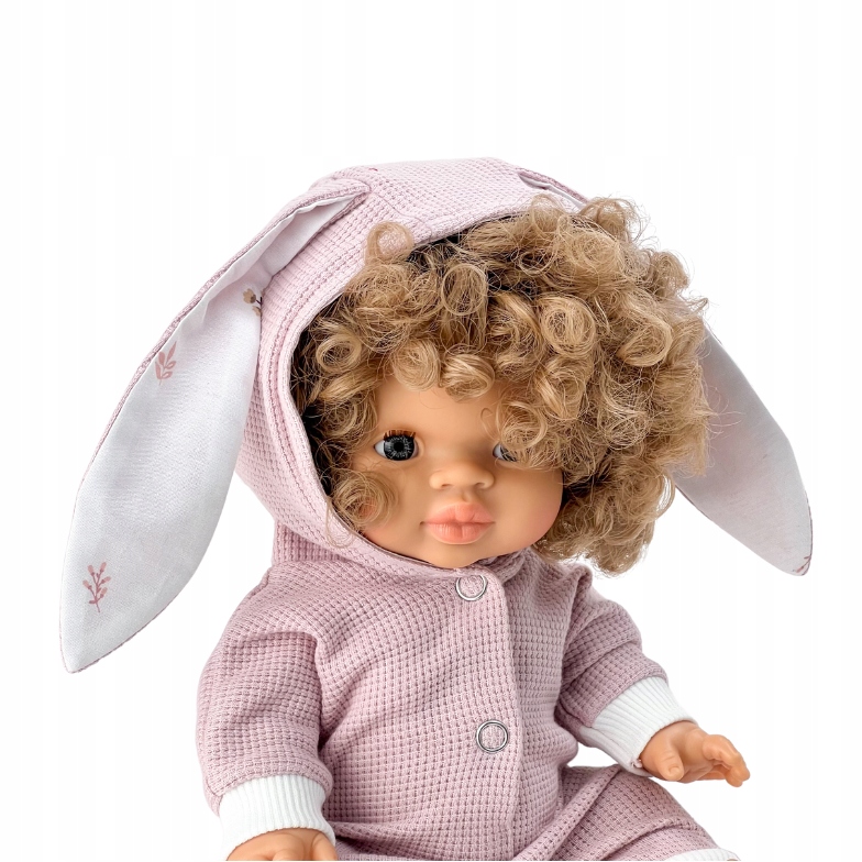 Ubranka dla lalek Miniland 38 cm, Minikane 34, kombinezon królicze uszy, ró Marka bez marki