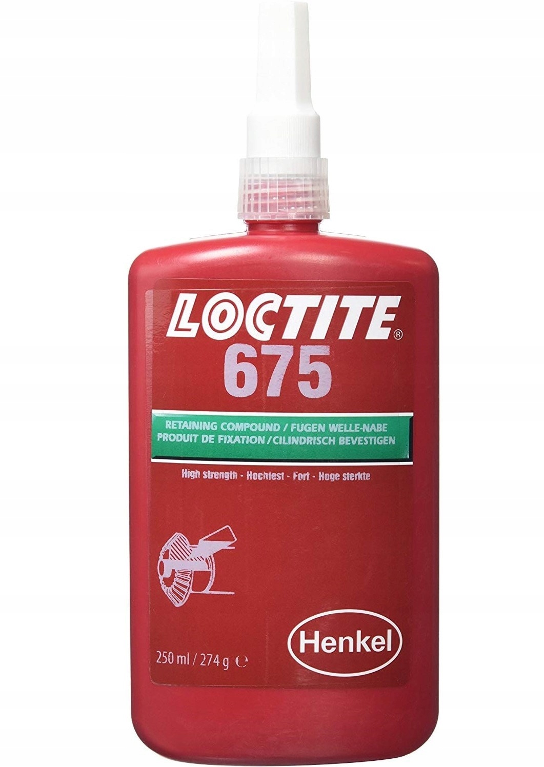 Клей кріплення деталей коаксіальний Loctite 675 250мл