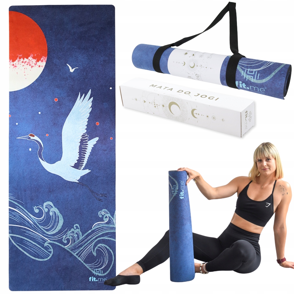 Krásná Prémiová Podložka Na Cvičení Jógy, Stabilní, Semišová, Měkká, 4 MM, Se Vzorem