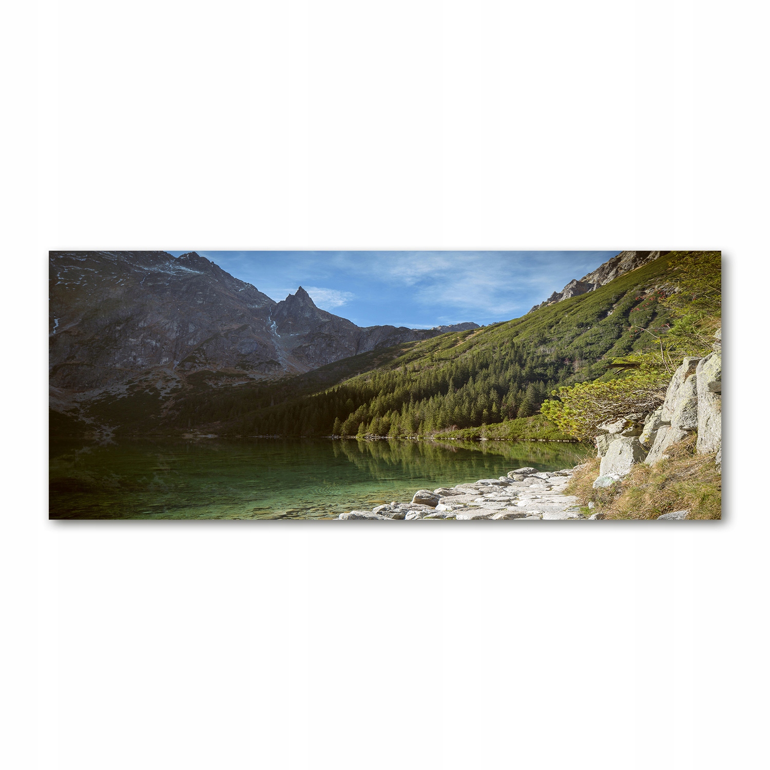 

Foto obraz szkło akryl Morskie oko Tatry 125x50 cm