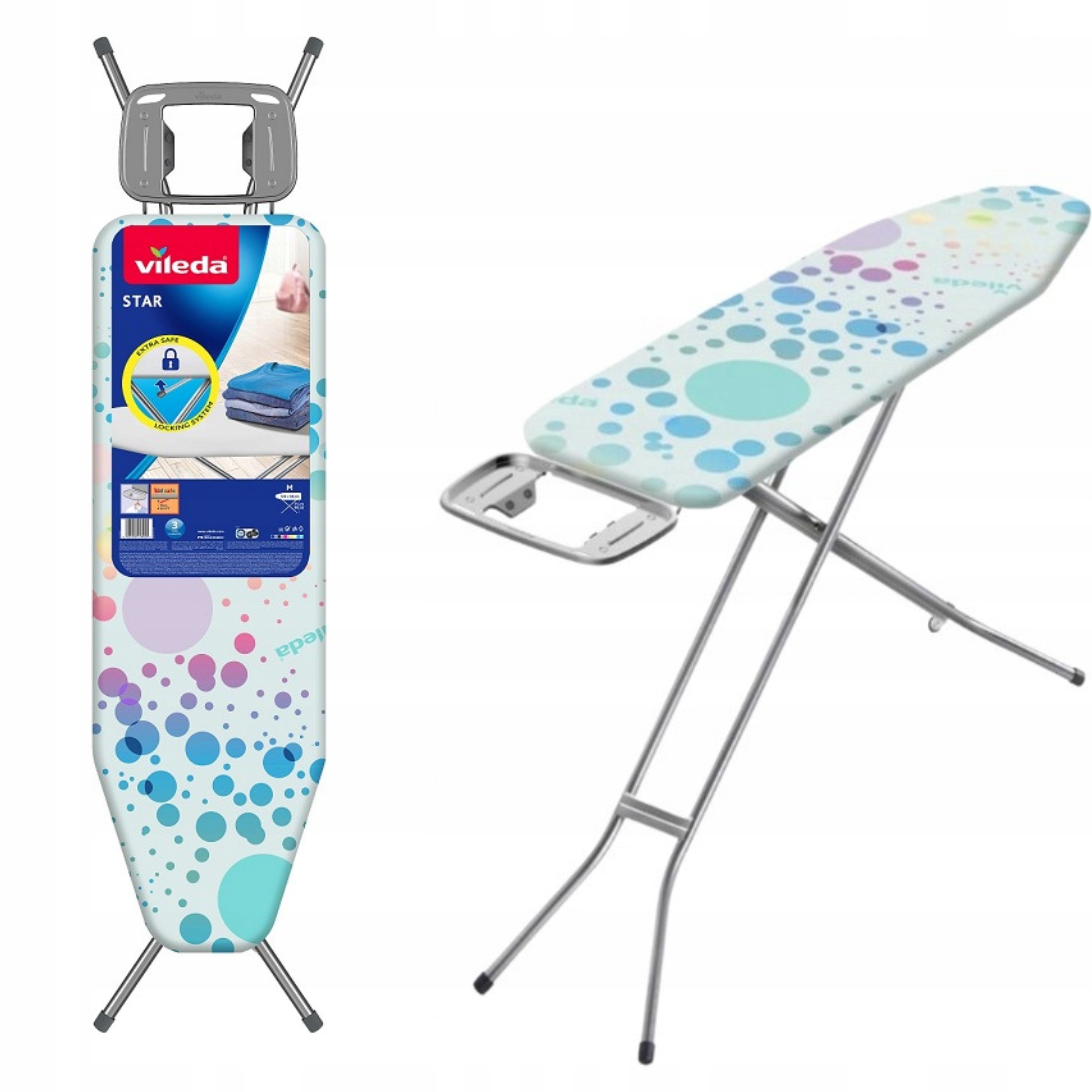 Deska Do Prasowania Vileda XXL Star Lekka Stabilna Regulowana Składana