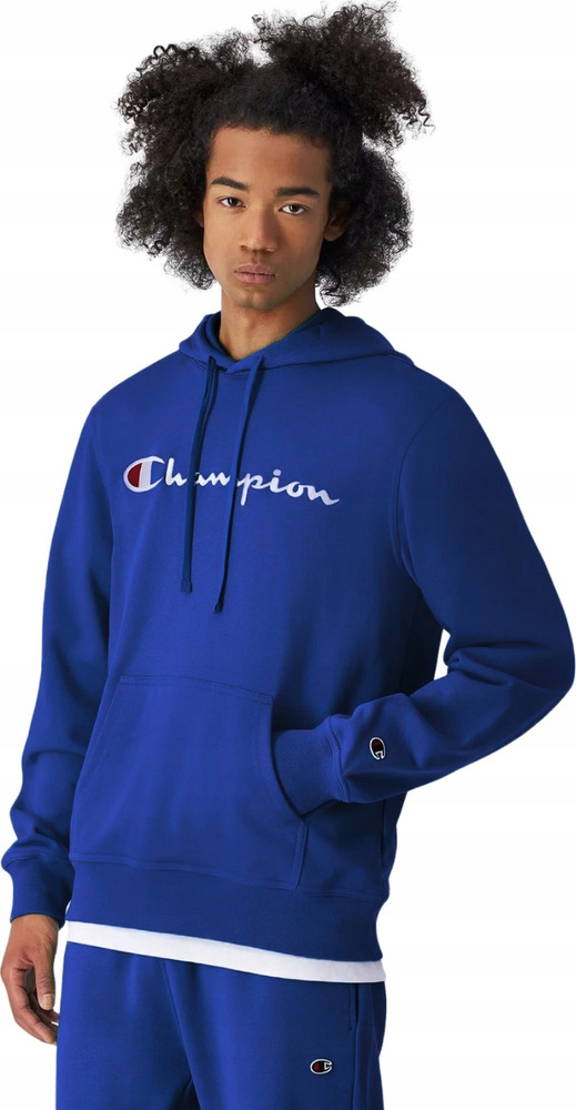 Pánská Mikina Champion Hooded Sweatshirt Modrá 220726 BS008 vel. L