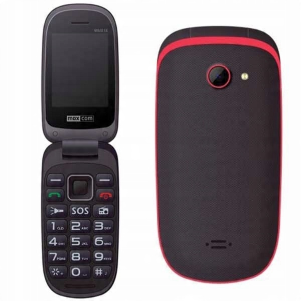 

Telefon komórkowy Maxcom 32 Mb / 16 Mb czerwony