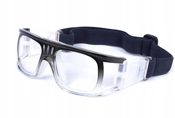 Okulary Sportowe Korekcyjne Czarne gradient ochronne