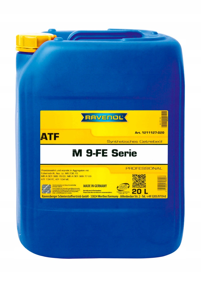 Olej RAVENOL ATF M 9-FE-Serie 20L+ GRATIS