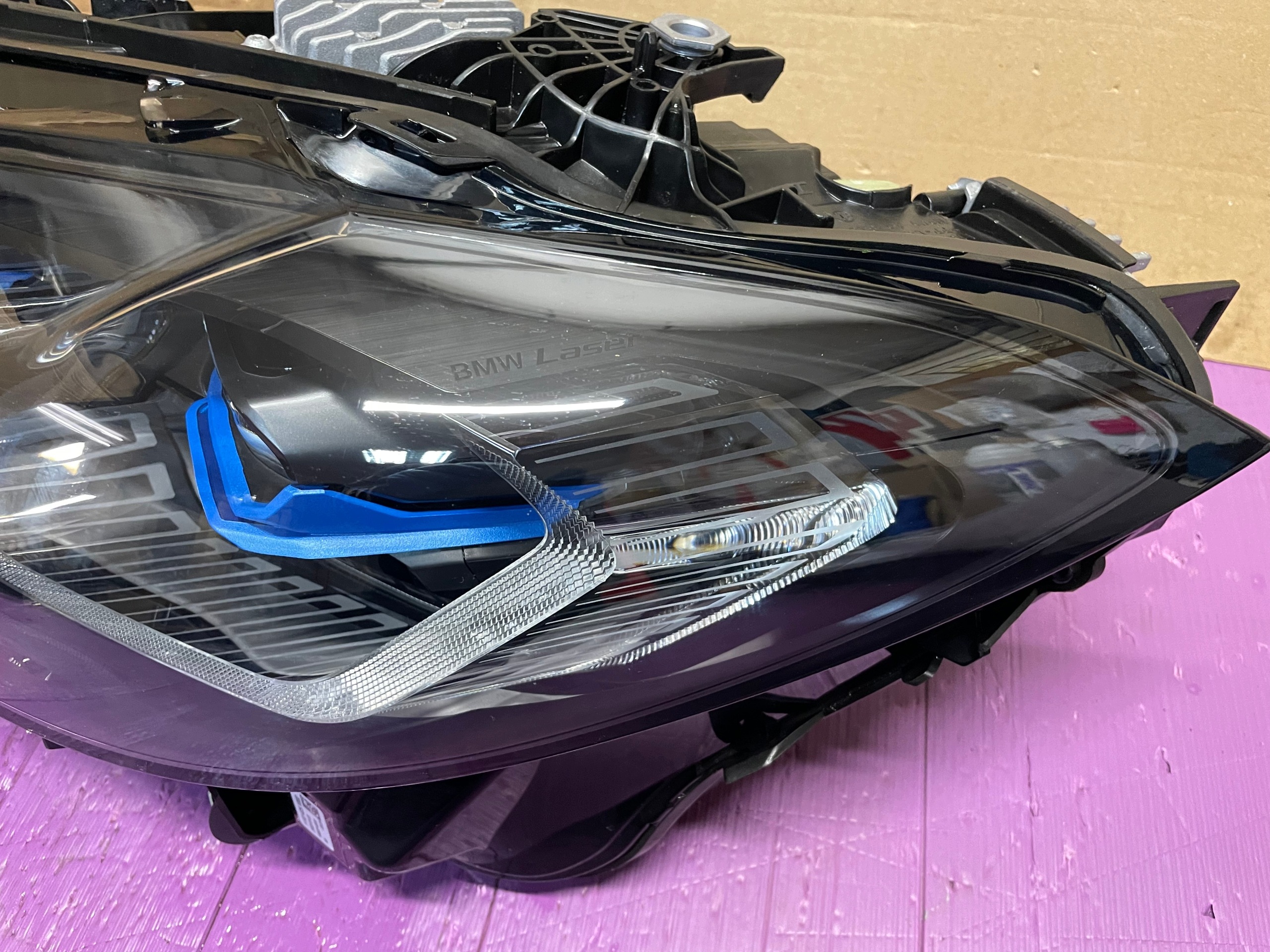 lights light left + right LASER BLACK SHADOW black, BMW 4 G22 G23 G26 EU