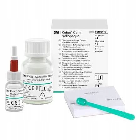 Ketac Cem Radiopaque 33g proszek 12ml płyn. Zestaw startowy