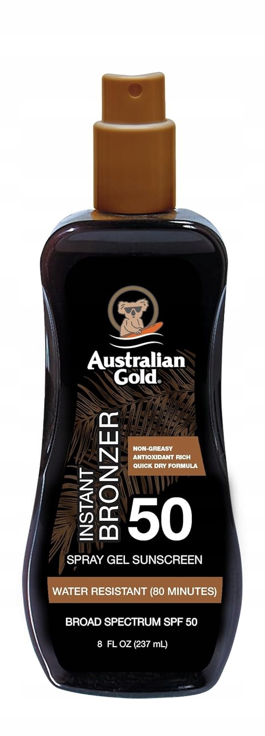 wodoodporny olejek do opalania z bronzerem Spf 50
