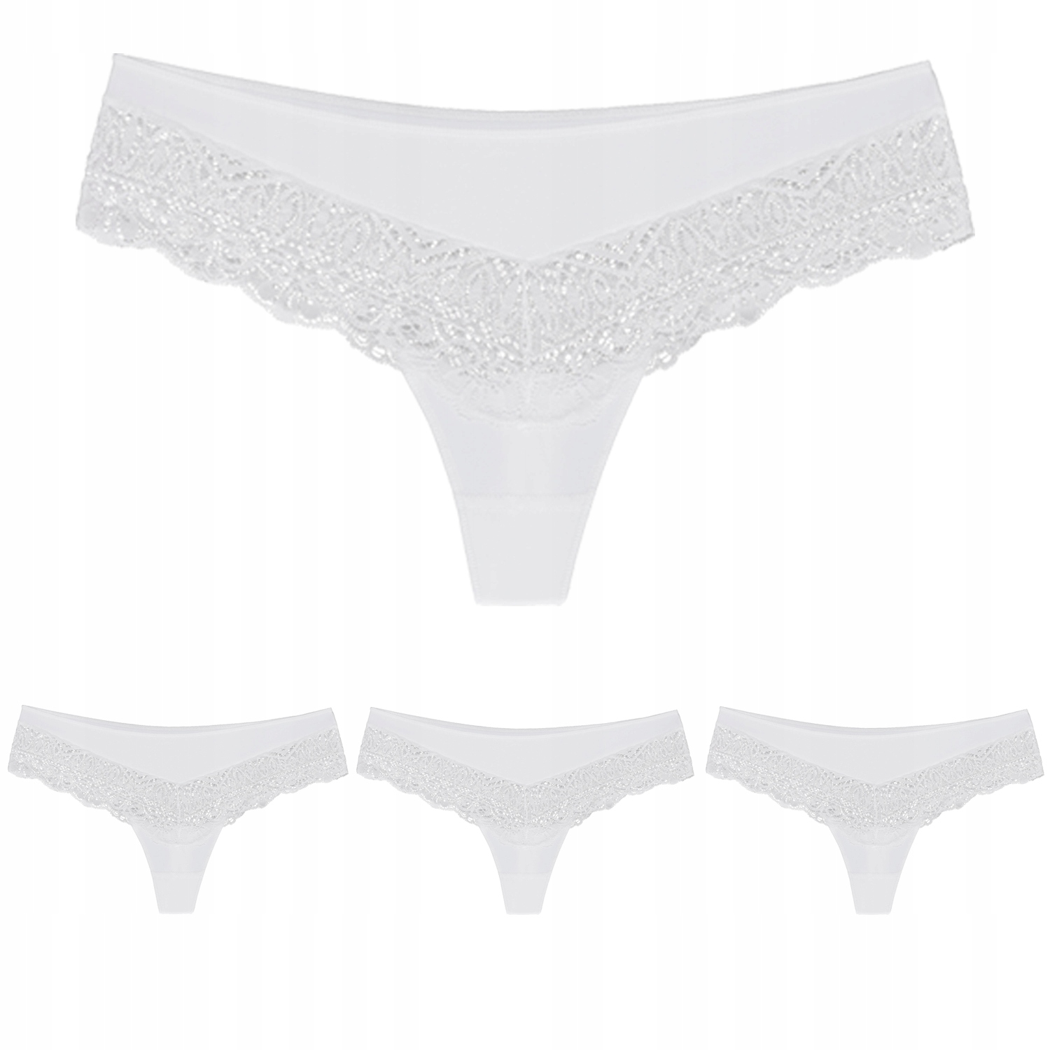 Wol-Bar Sirtaka 3-pack černý M Šortkové kalhotky tanga