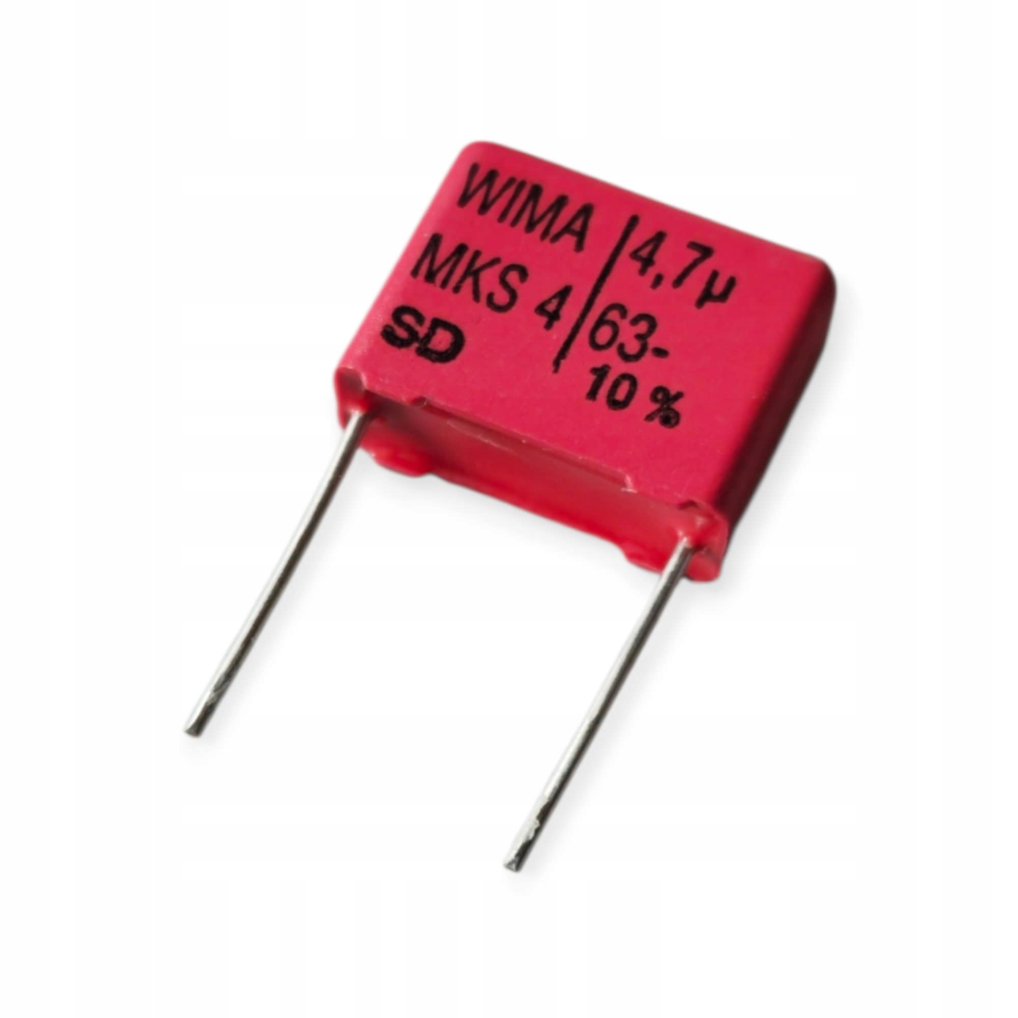 MKS4-4.7U/63-R KONDENSATOR POLIESTROWY 4.7uF 63VDC 40VAC 15MM 10%