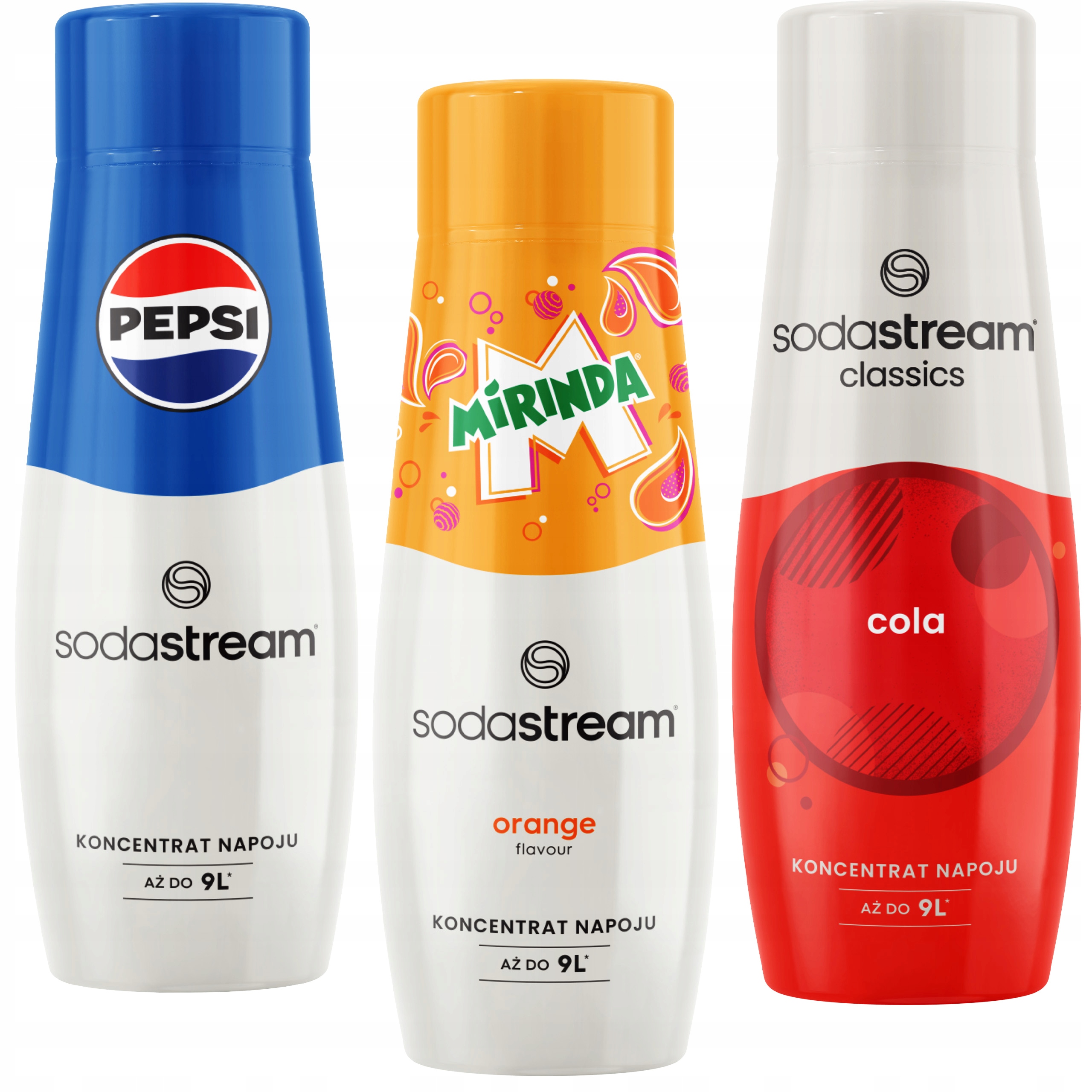 Levně Sodastream Koncentrát Cola Pepsi Mirinda Sada sirupů pro perlivou vodu