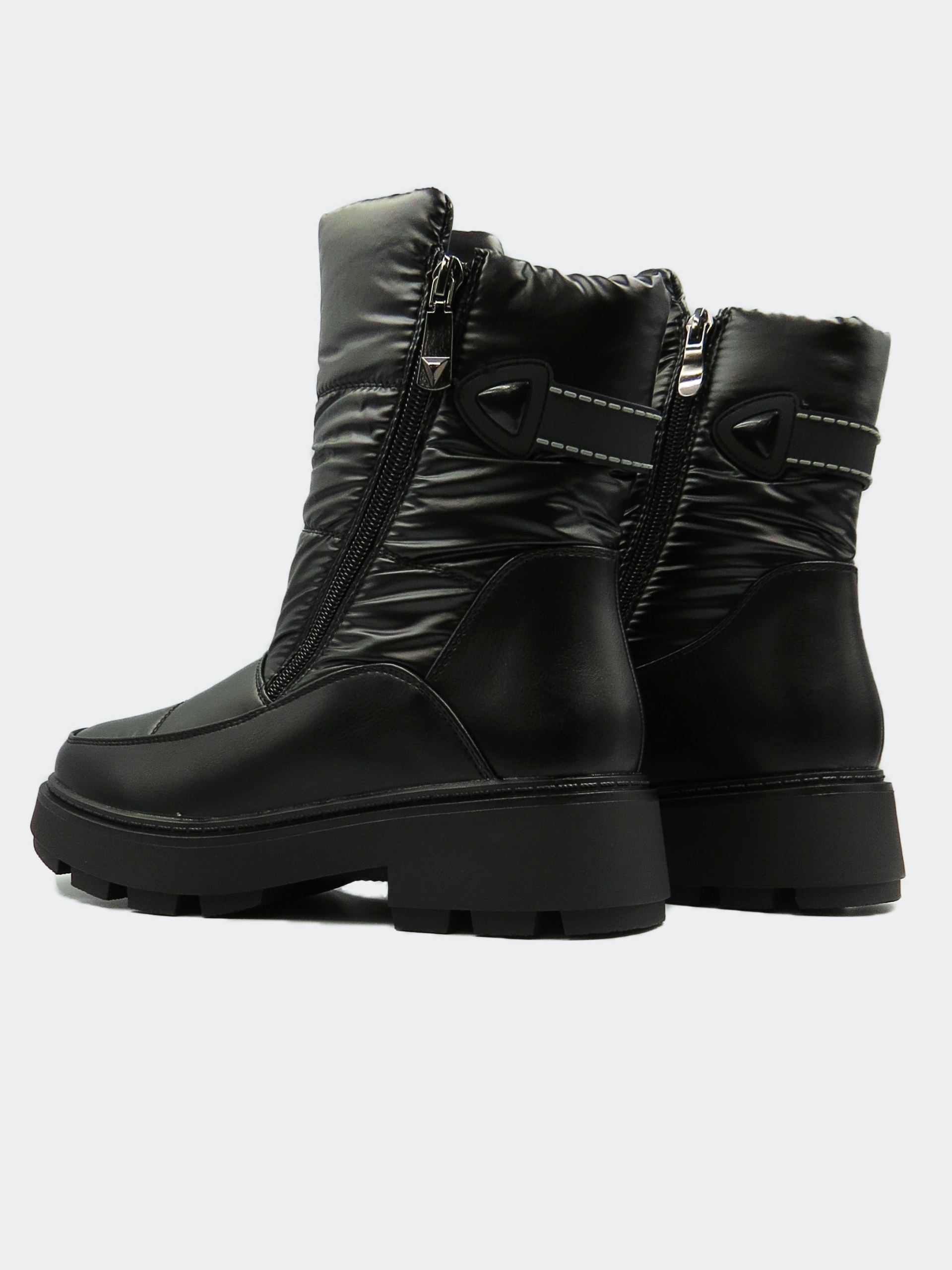 Śniegowce Damskie Ocieplane Buty Zimowe Czarne 39 Materiał zewnętrzny inny