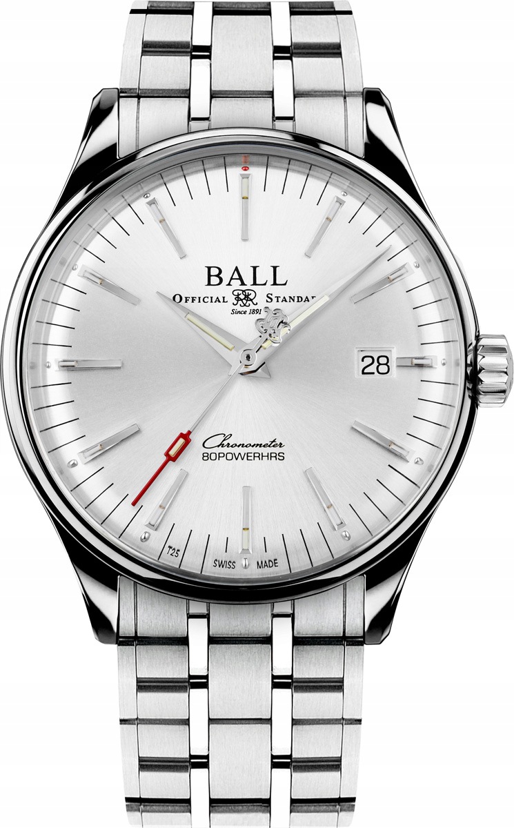 Pánské hodinky Ball Trainmaster Manufacture 80 Hours Automatic Chronometr