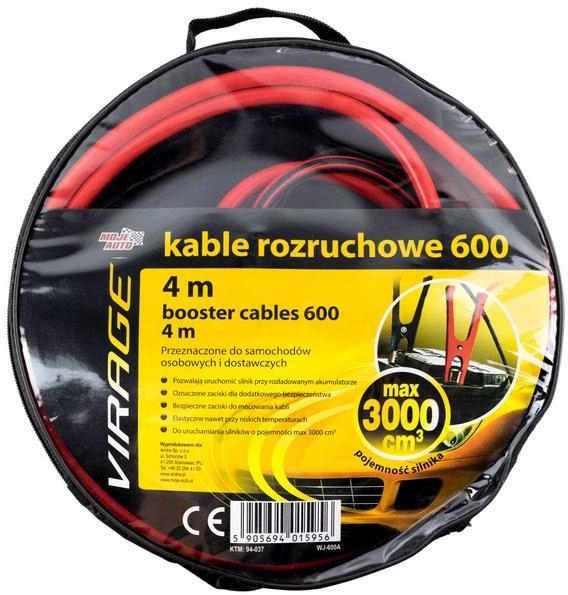 MOJE AUTO KABLE ROZRUCHOWE 600A 4M ETUI