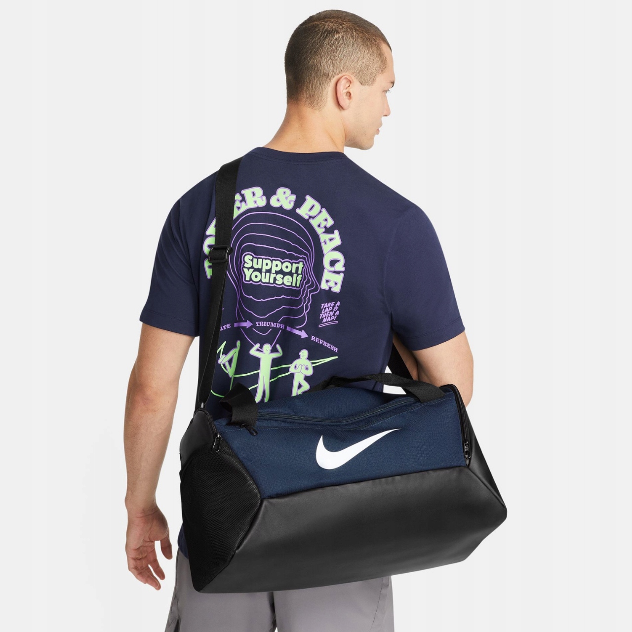 Taška Nike Brasilia Duffel 41L tmavě modrá DM3976 410