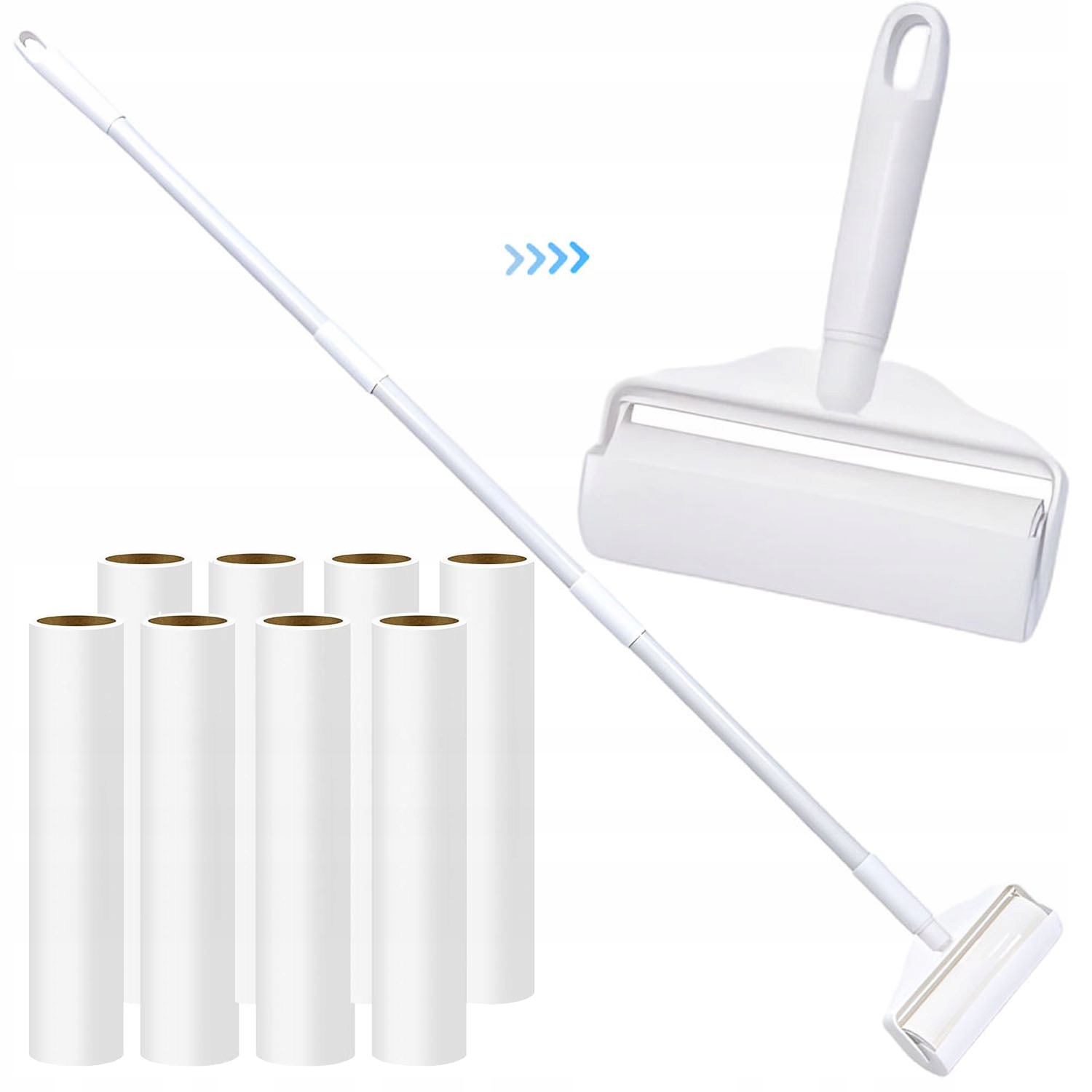 Kartáč Roller na odstraňování srsti psa a kočky s 8 vložkami, snadné použití