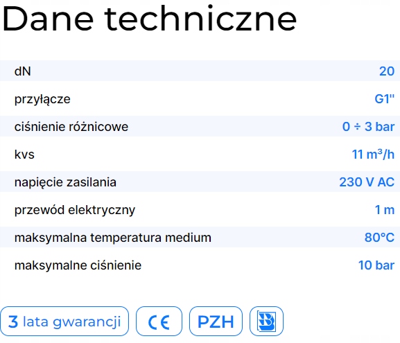 Zawór 2-drogowy Afriso 1'' 1644300 Średnica przyłącza 1''