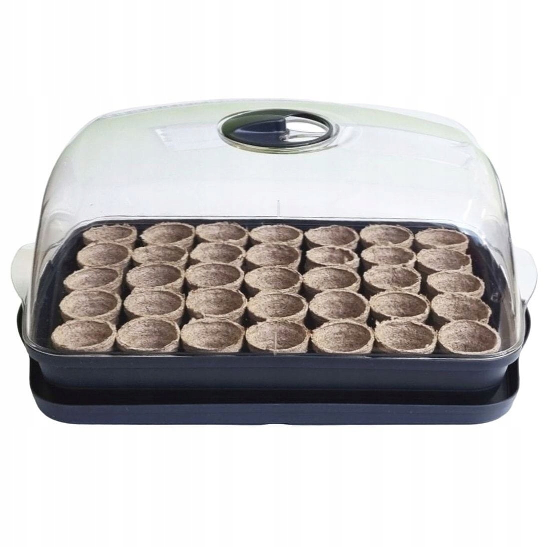 Rozsadnik HORTI-T35 miniszklarenka Respana doniczki torfowe do wysiewu