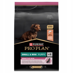 Levně Pro Plan Sensitive Skin Small & Mini Puppy Krmivo pro štěňata bohaté na lososa
