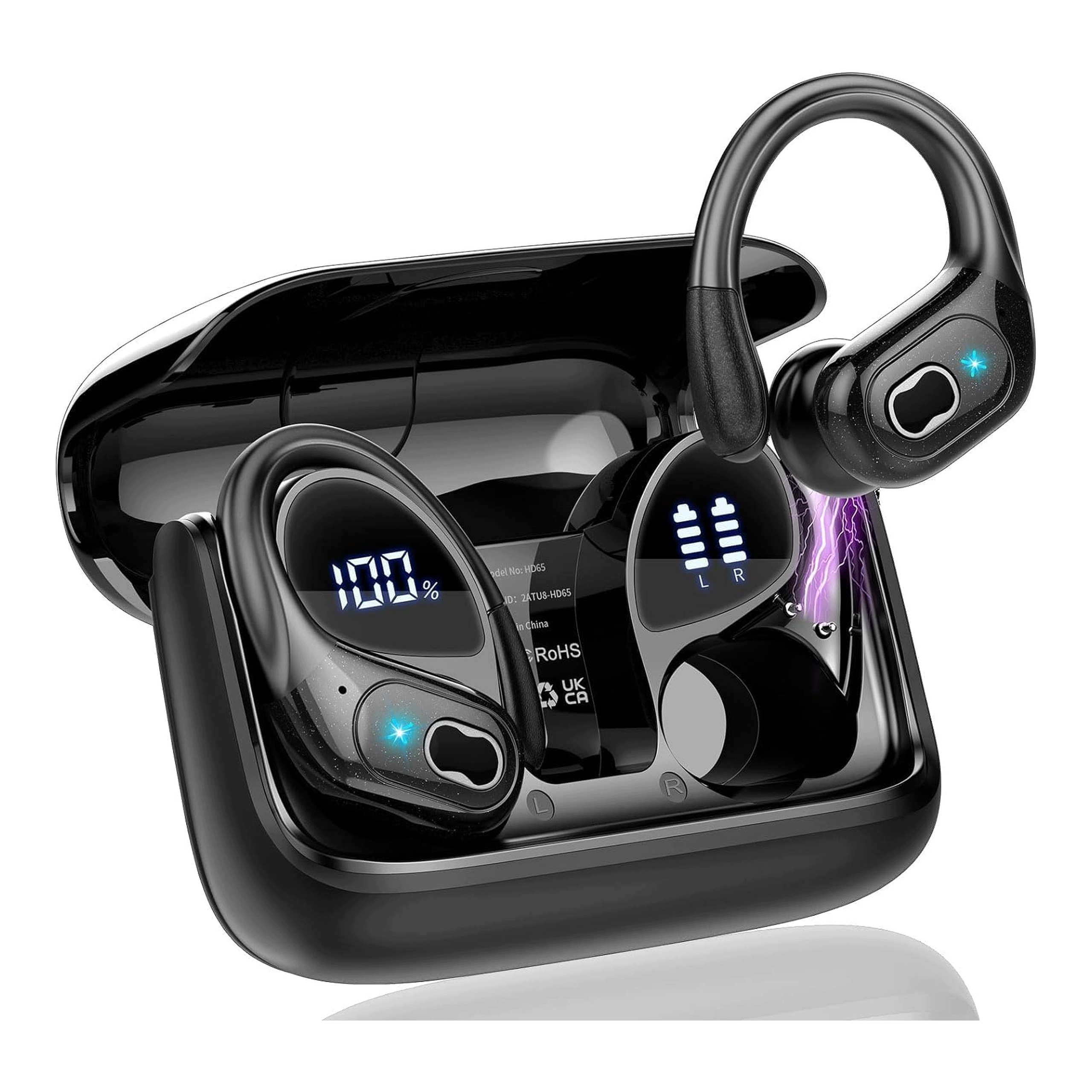 Sluchawki Ai 3w1 Bluetooth 5.4 75h Redukcja Szumow 6 trybów tłumaczenia