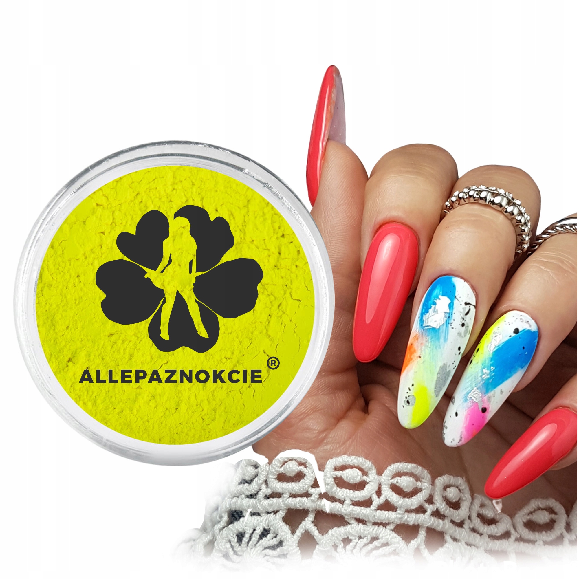 

Pyłek Smoke Nails Pigment Efekt Dymu Neon