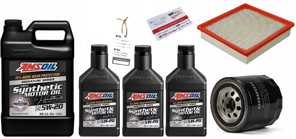 AMSOIL 5W20 + FILTRY DODGE DURANGO 4,7 2009R
