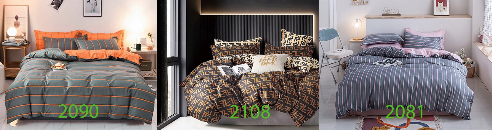 KOMPLET POŚCIELI BAWEŁNA 160x200cm nr 2087 Stan opakowania oryginalne