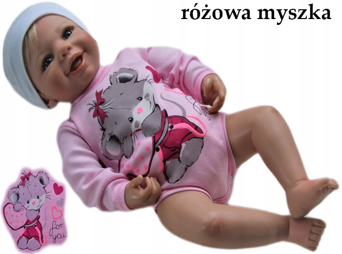 

Body pajacyk nadruk 62 długi rękaw bawełniane